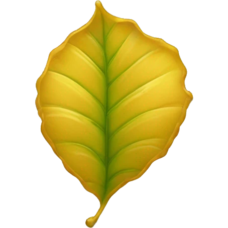 gota de agua color oro con una hoja dentro de la gota emoji