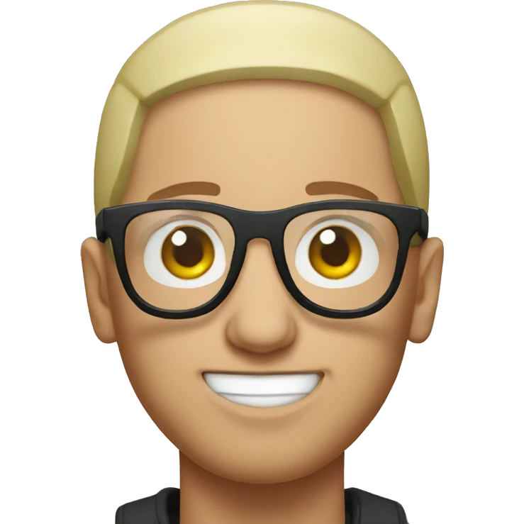 Eminem with glasses emoji