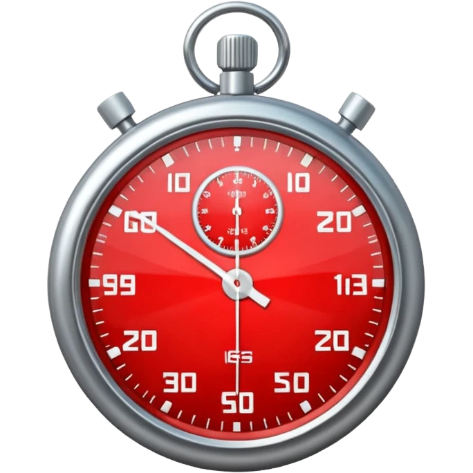 red stopwatch  emoji