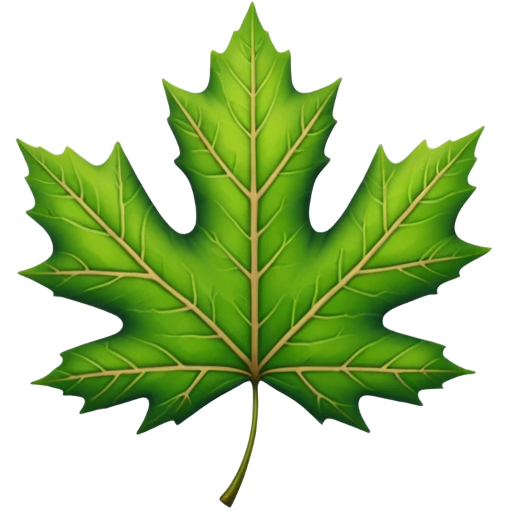 green maple leave emoji