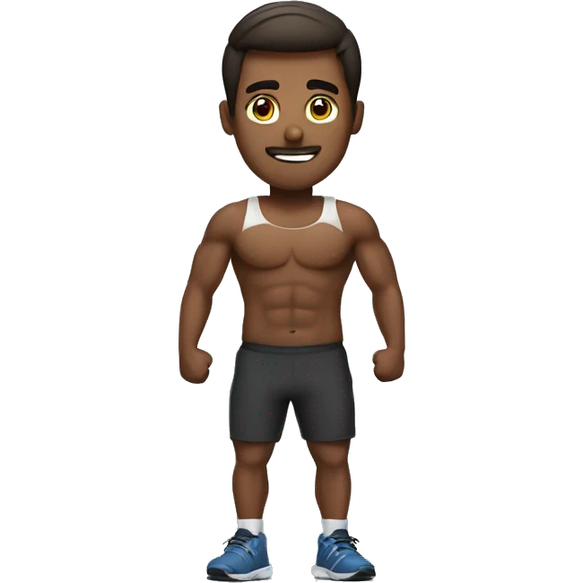 Man working out emoji