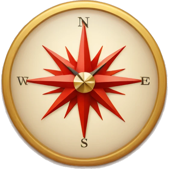 red compass  emoji