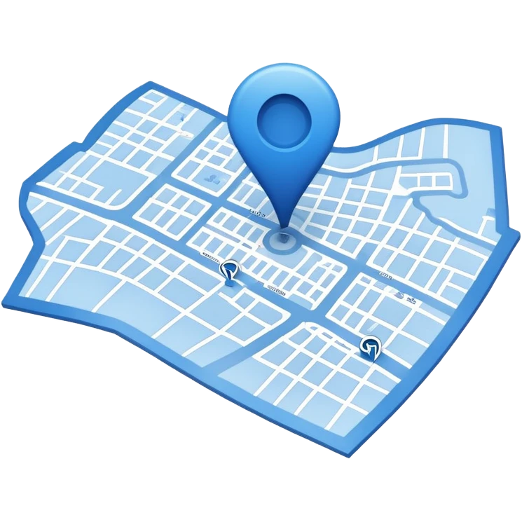 a map emoji that is blue like a blueprint emoji