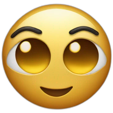 emoji with golden heart eyes emoji