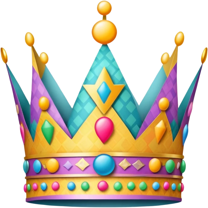 Decorated Paper Birthday crown emoji