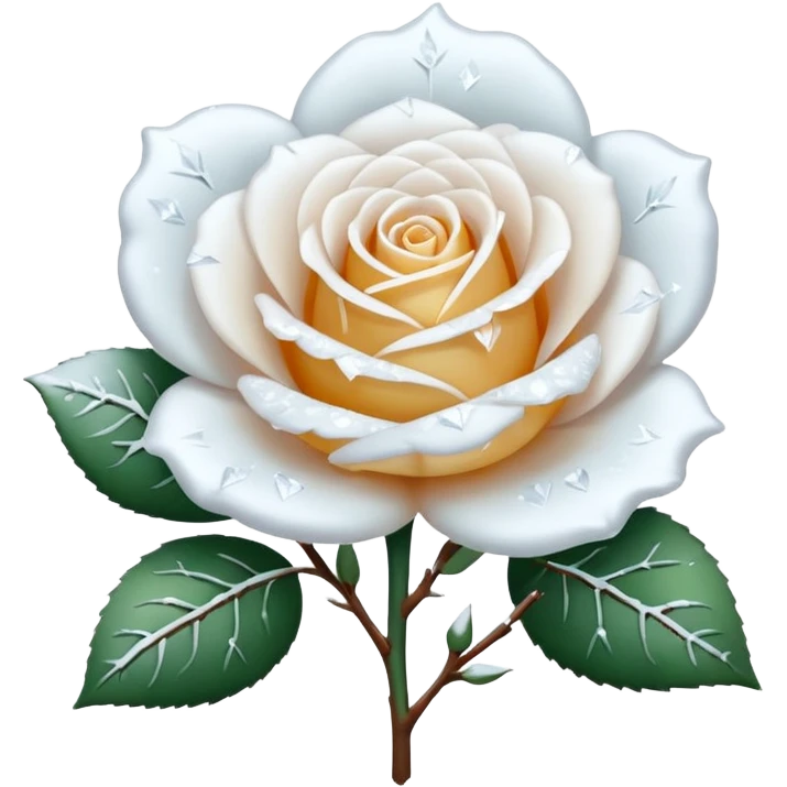 Snow rose emoji