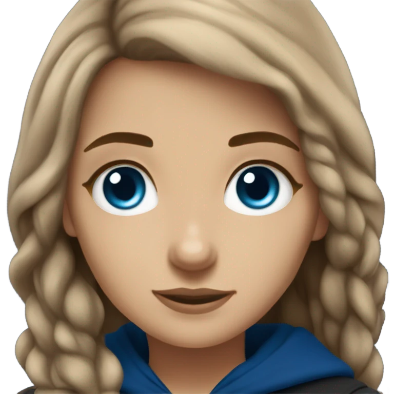 Harry Potter ravenclaw girl light brown hair blue eyes  emoji