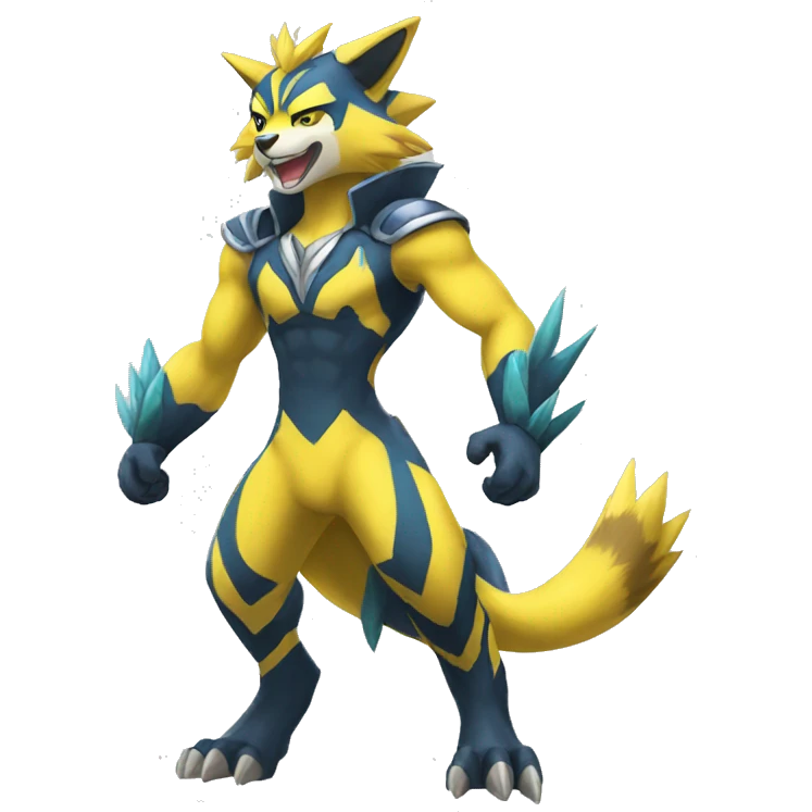 Lombax-Zeraora full body emoji
