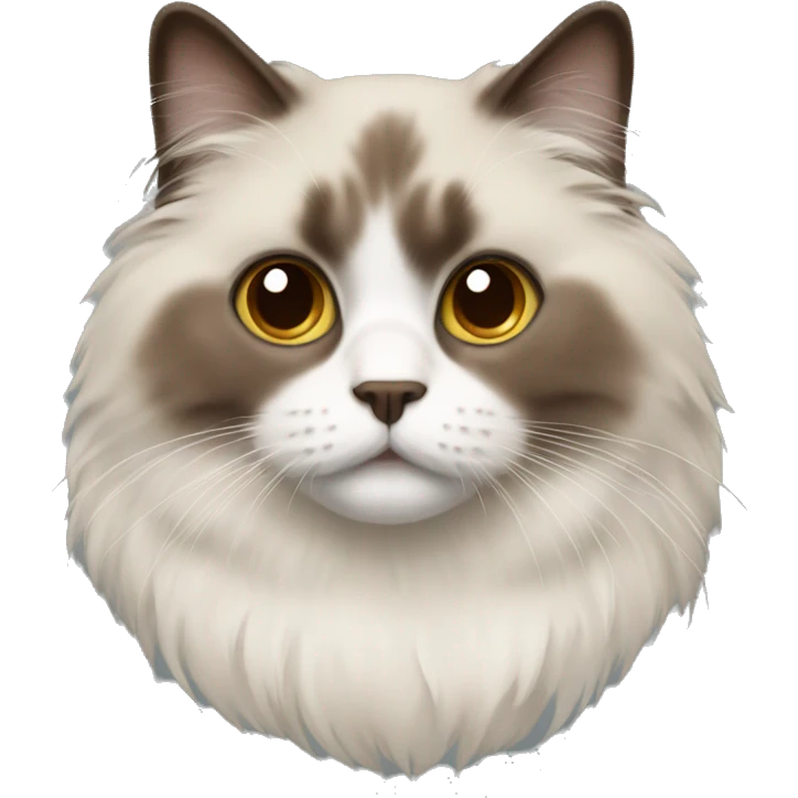 Ragdoll with brown face  emoji