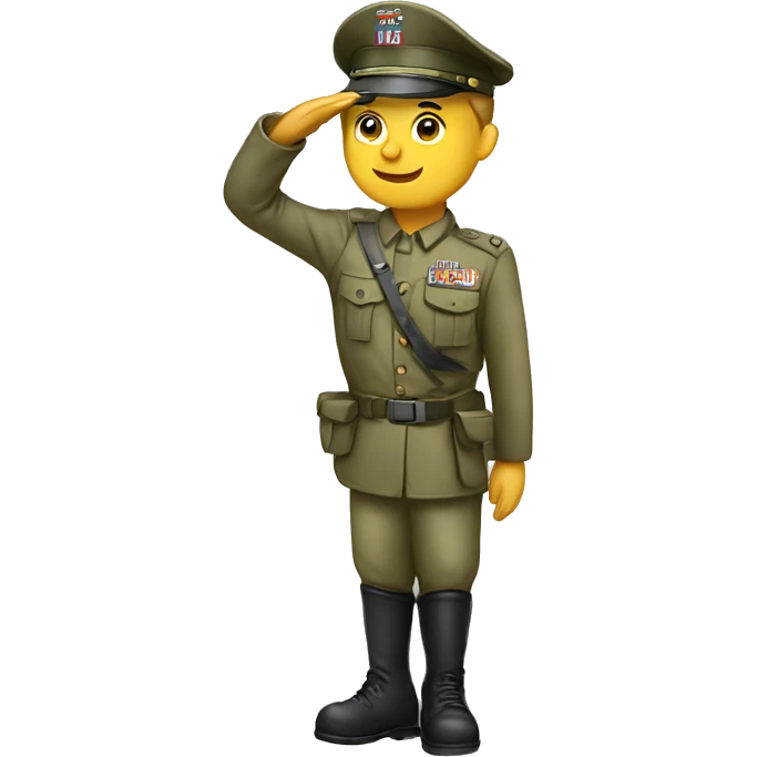 Soldier saluting  emoji
