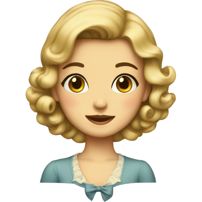 Vintage Girl emoji