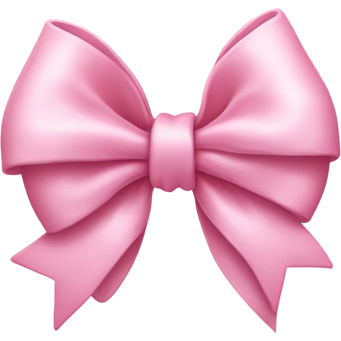 pink bow emoji