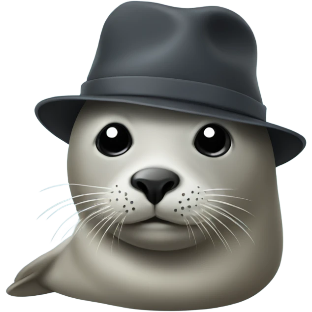 seal with a hat emoji