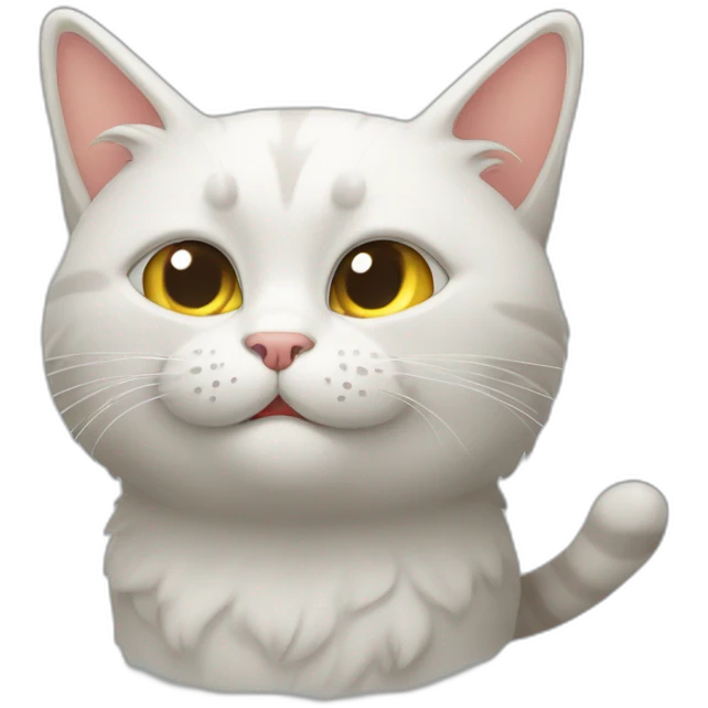 cat reeding the b emoji
