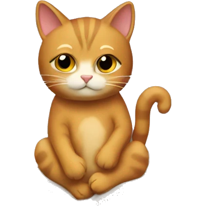 Cat reading a book emoji