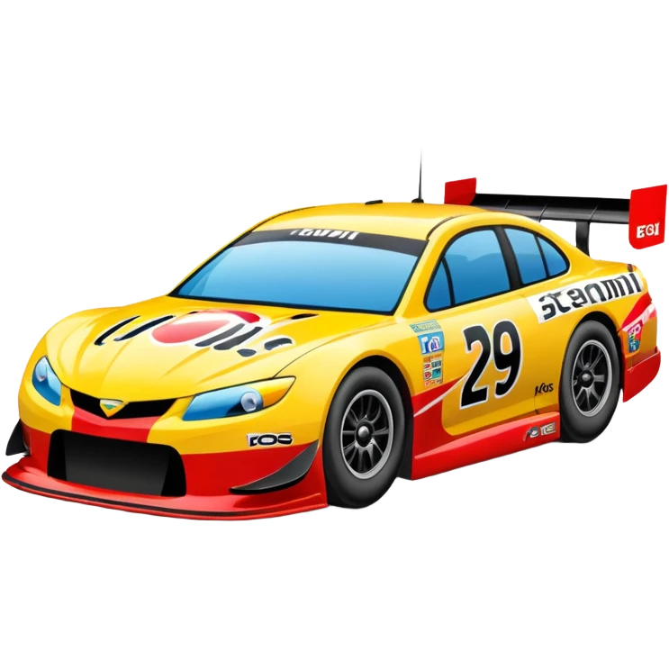 stock car auto racing emoji