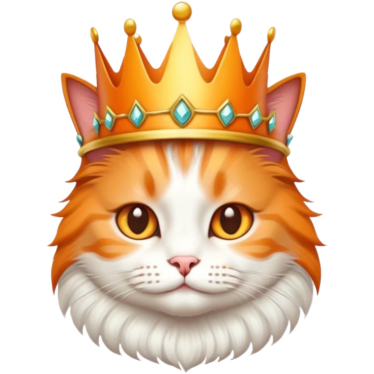 Cat whith crown emoji