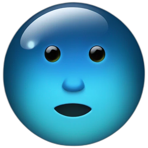 La pleine lune bleu emoji