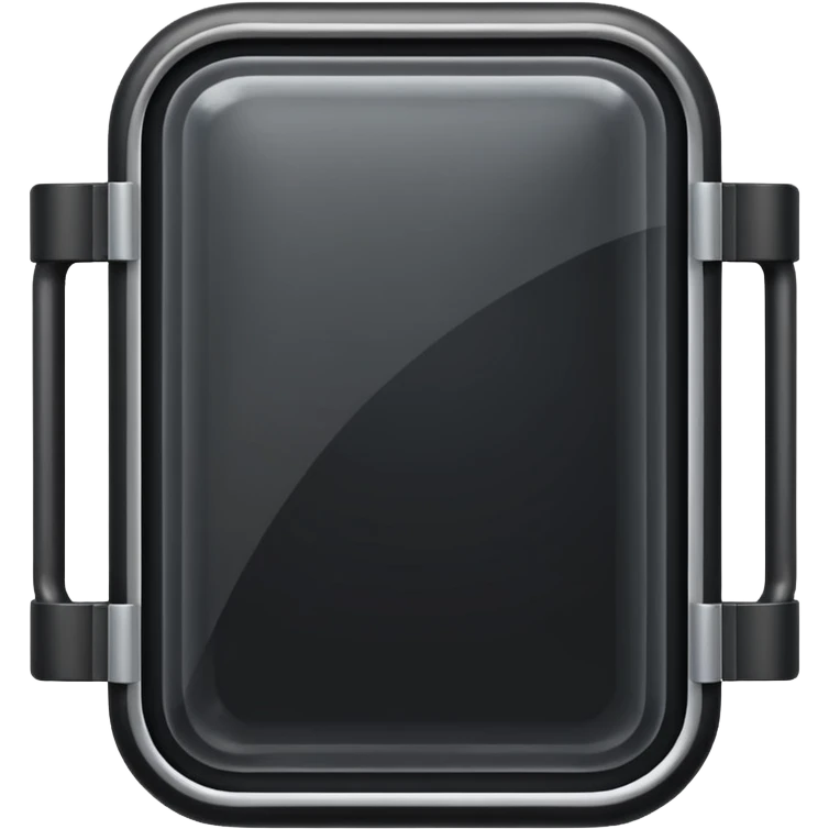 black riot shield with white RCR and rectangular window in apple emoji style emoji