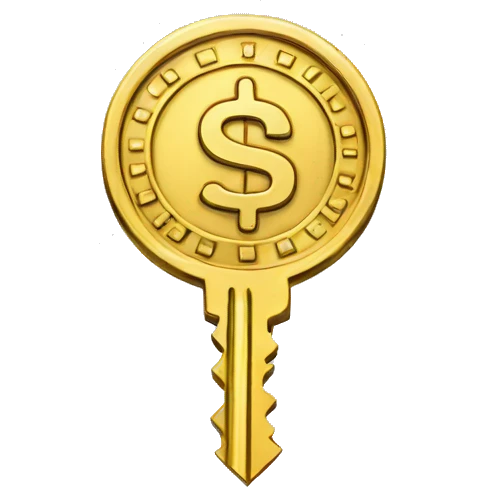 coin sign key emoji