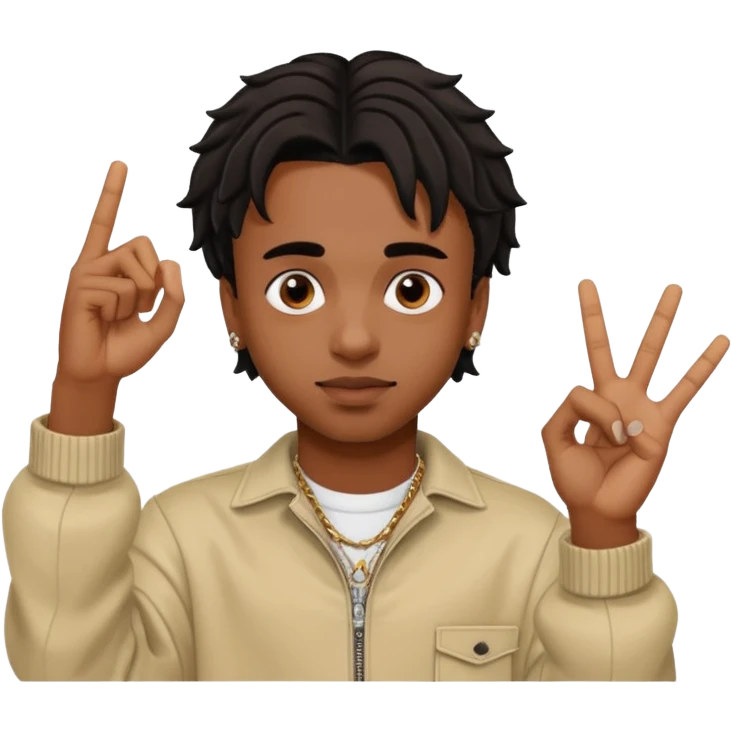 Playboi Carti YVL hand sign emoji