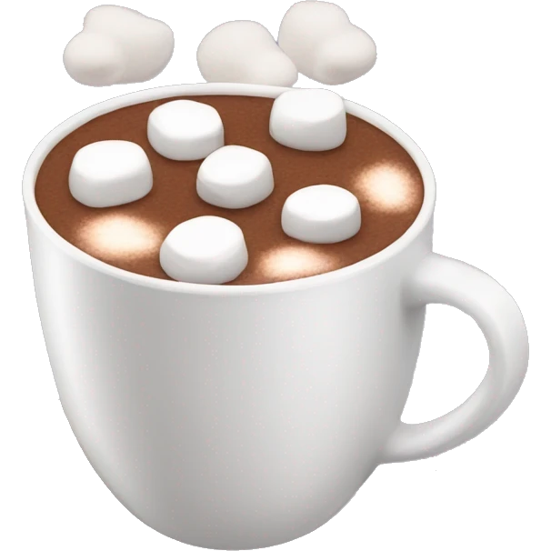 Hot chocolate with marshmallows  emoji