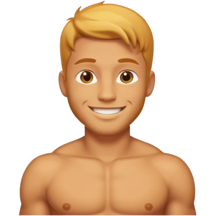 Male shirtless honey skin six pack sexy big dih lean handsome feel good face emoji