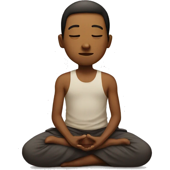 Meditation boy emoji
