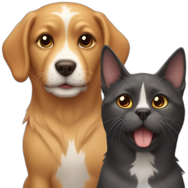 cat and dog emoji