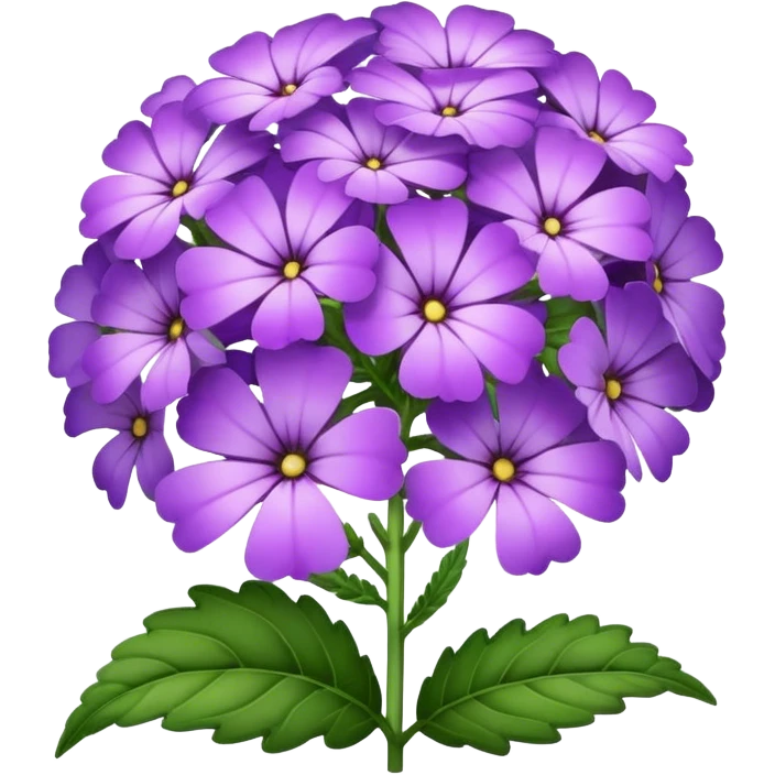big verbena flower, single emoji