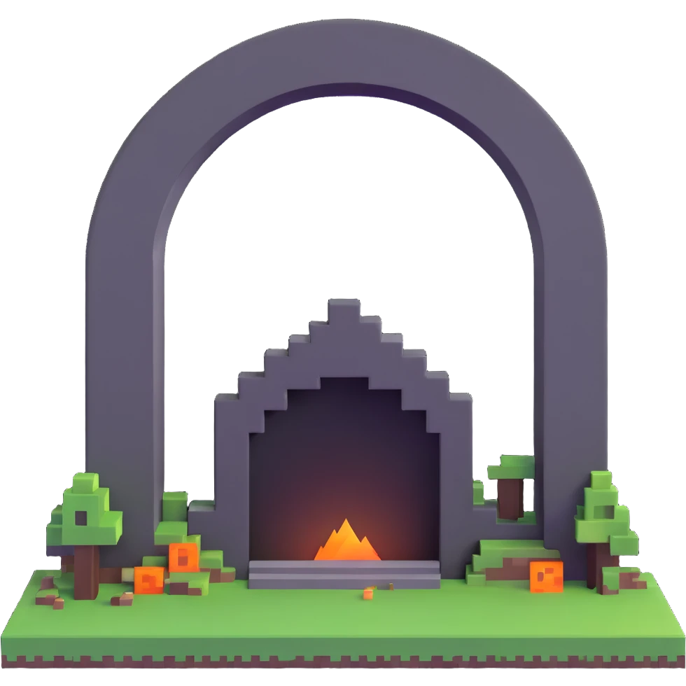 Minecraft End portal emoji