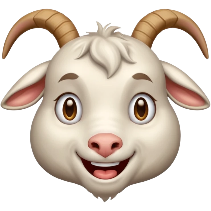 Goat Crying with laughter emoji