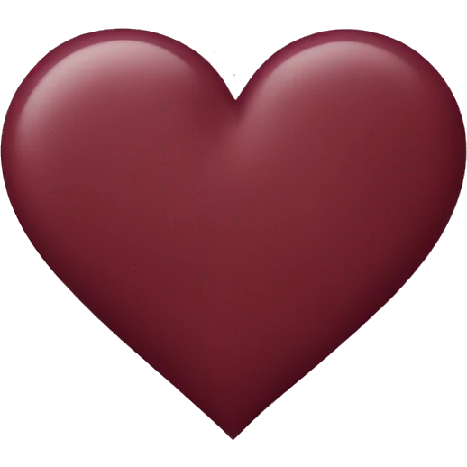 Maroon heart emoji