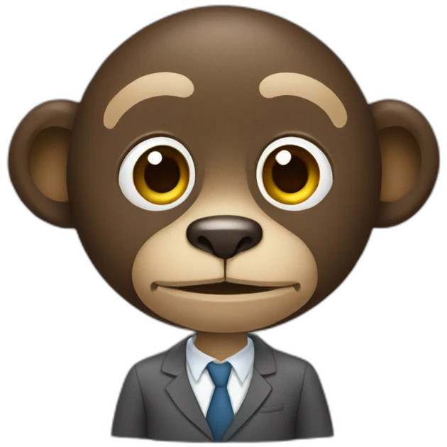 un singe qui dessine emoji
