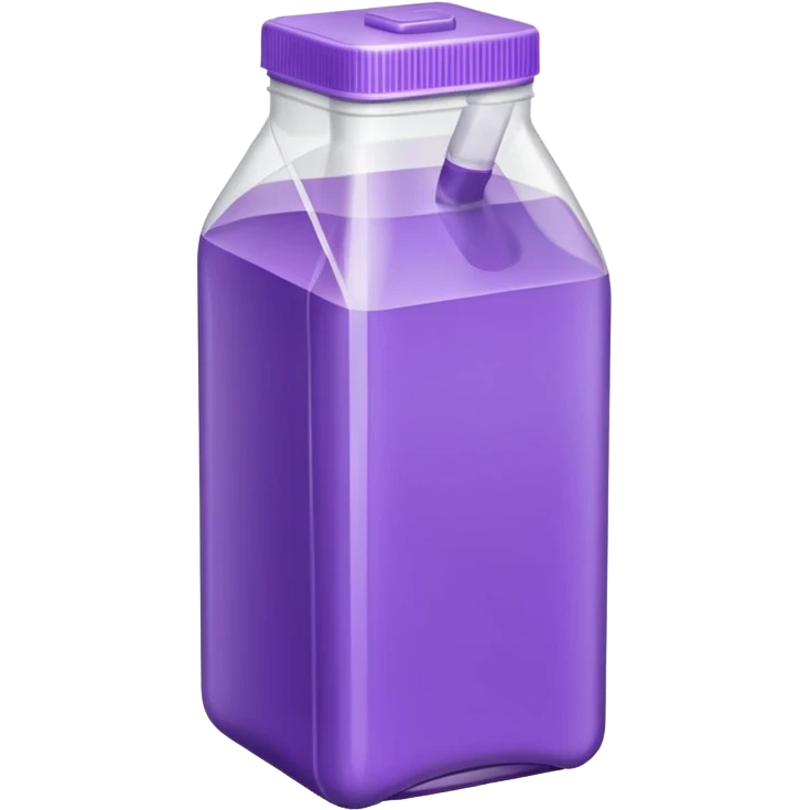 suco de caixinha branco e roxo emoji