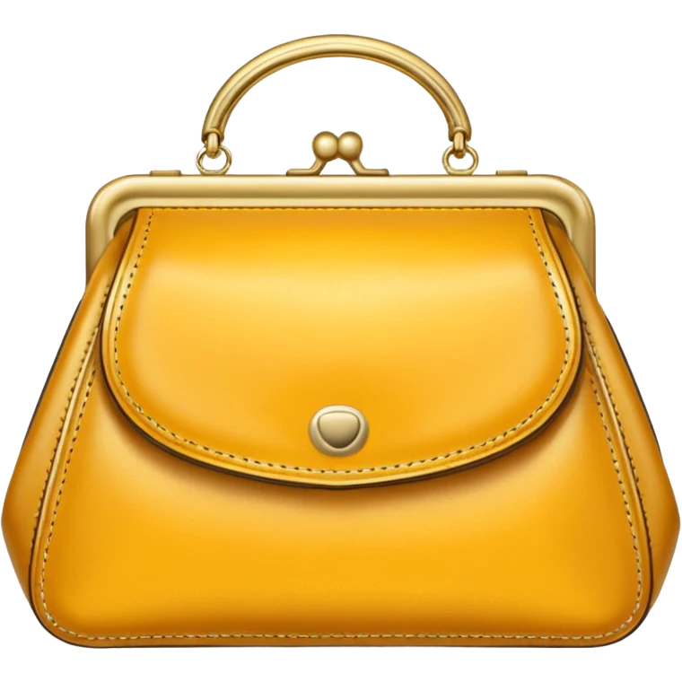 golden luxury purse emoji