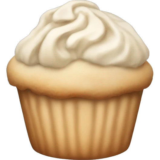 Vanilla muffin emoji