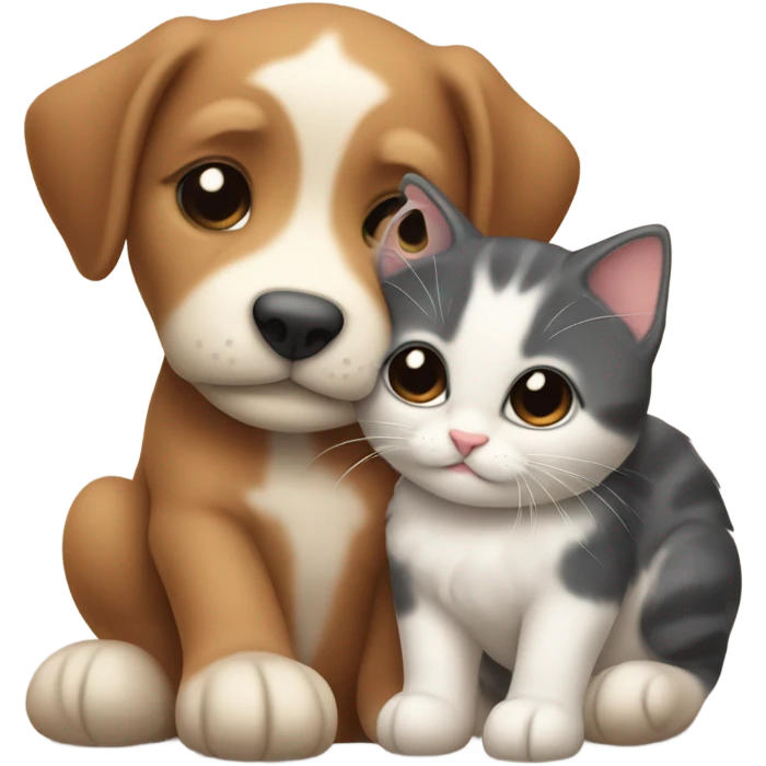 Cute hug emoji