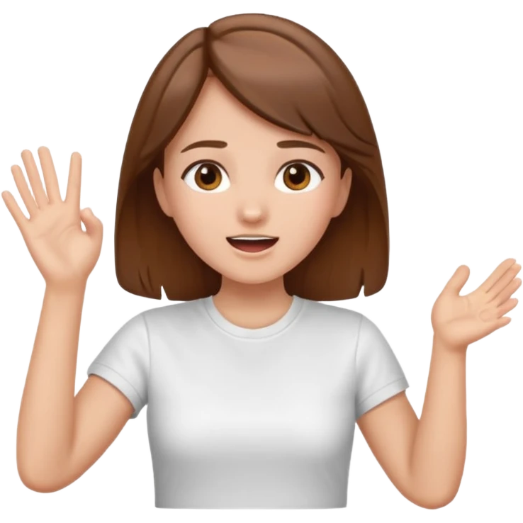 cheering girl whistling and clapping emoji