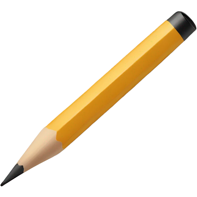 writing pencil on blank document emoji