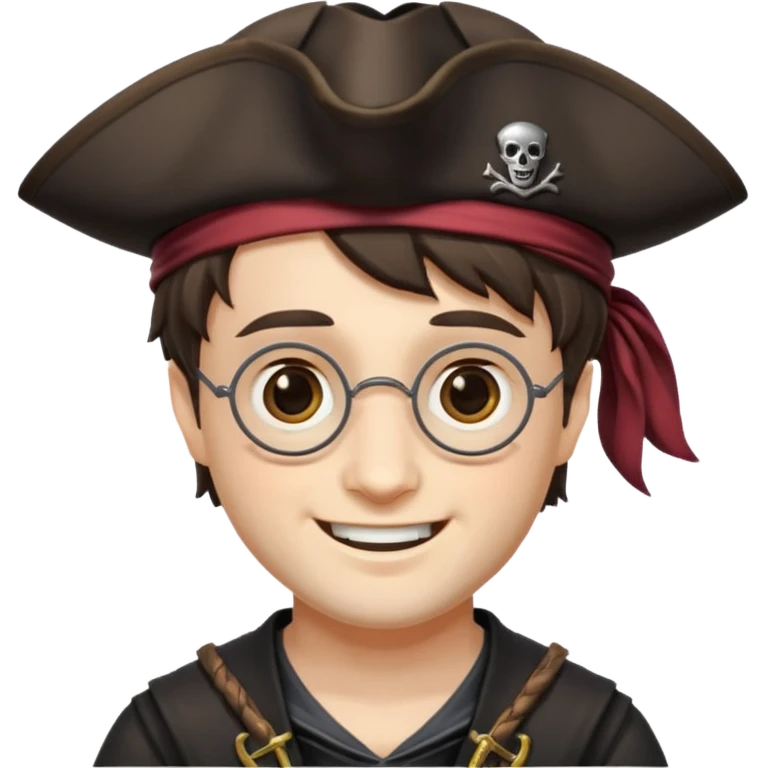 harry potter wear pirate hat emoji