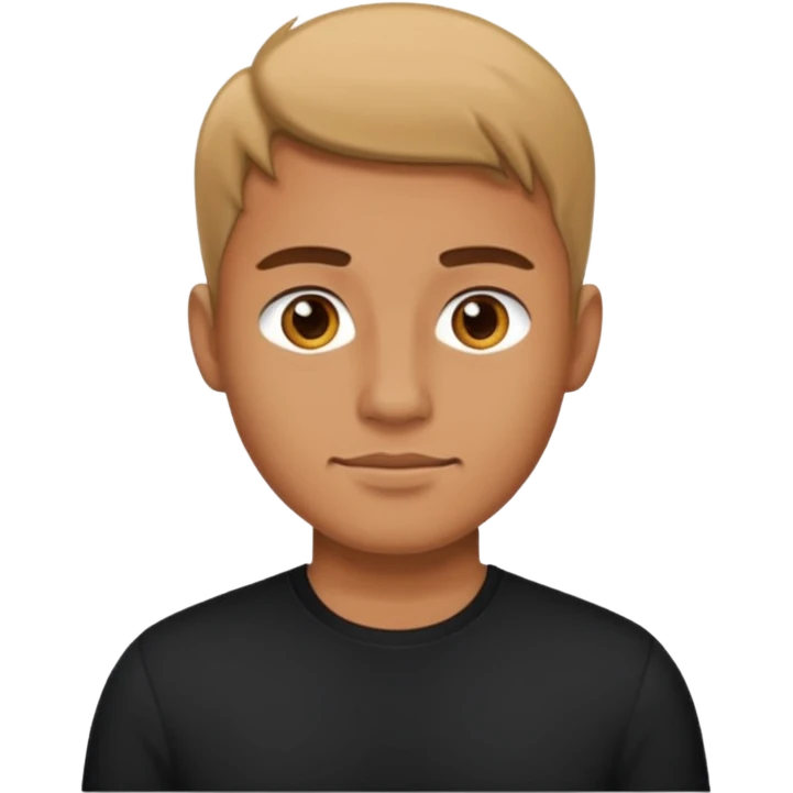 ⁶🤷🏾‍♂️⁷ change color of the shirt to black  emoji