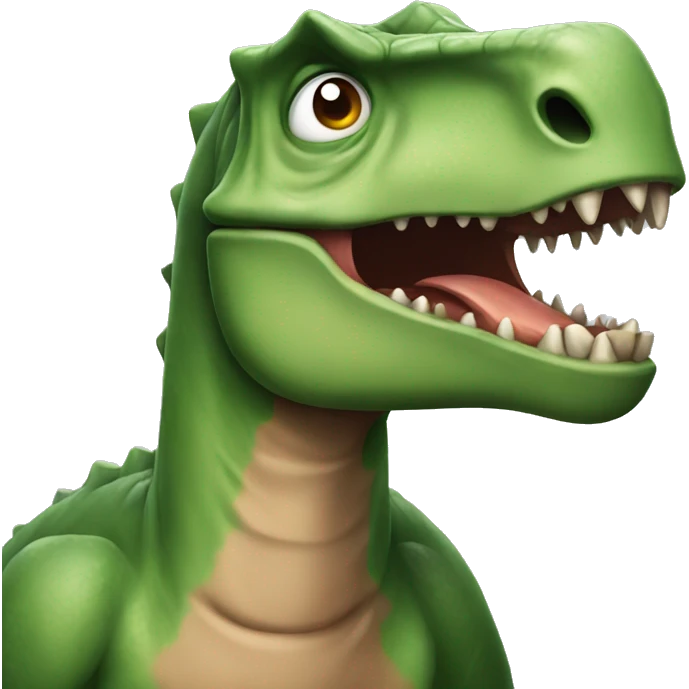 Dinosaur sick emoji