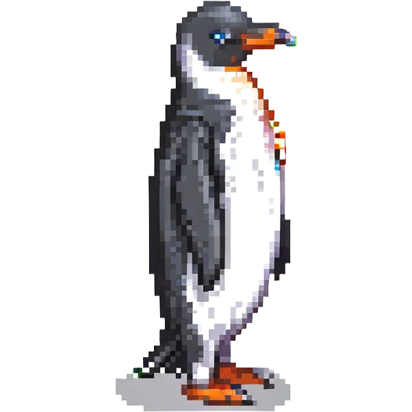 tux the penguin, side view emoji