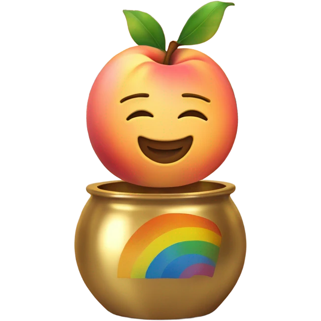 https://www.emojis.com/emoji/peach-dbW251pzguz in https://www.emojis.com/emoji/golden-pot-end-of-rainbow-ZOL8MPK emoji