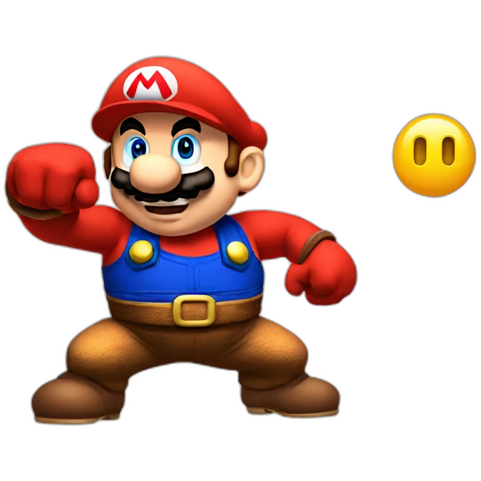 Super mario flexing emoji