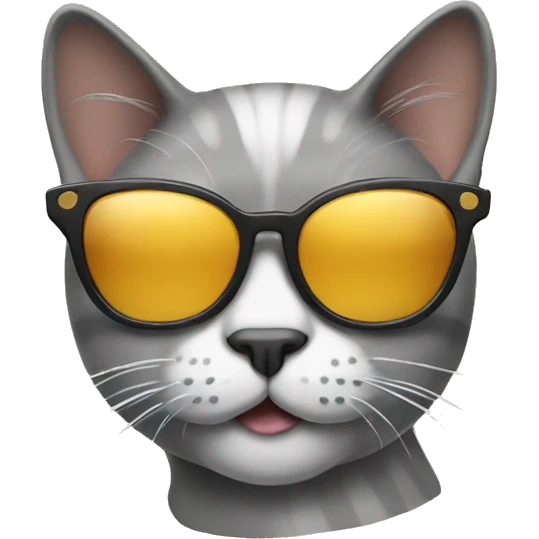 Cat with sunglasses emoji