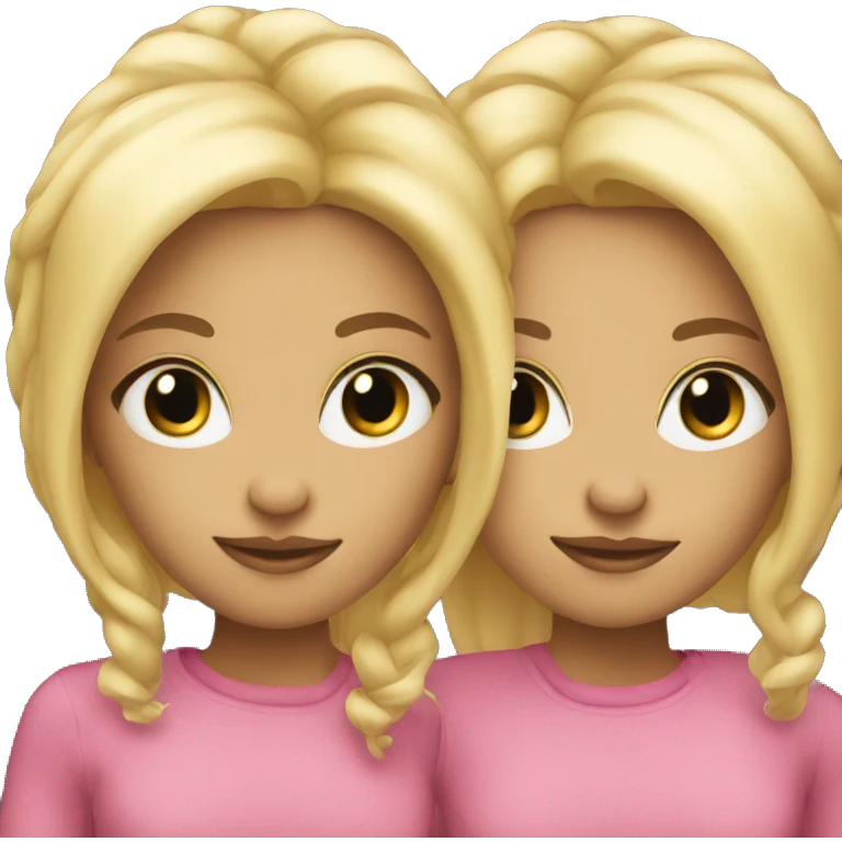 Two blonde twins emoji