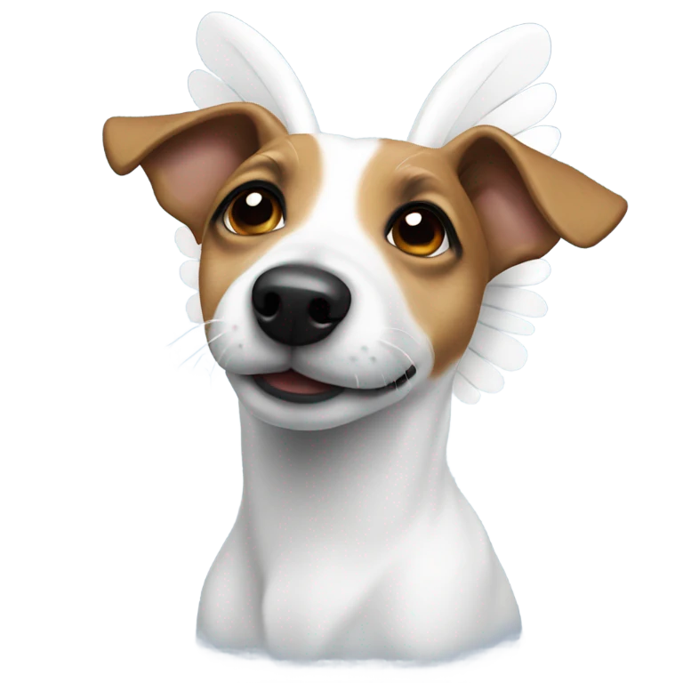 Jack Russel angel emoji