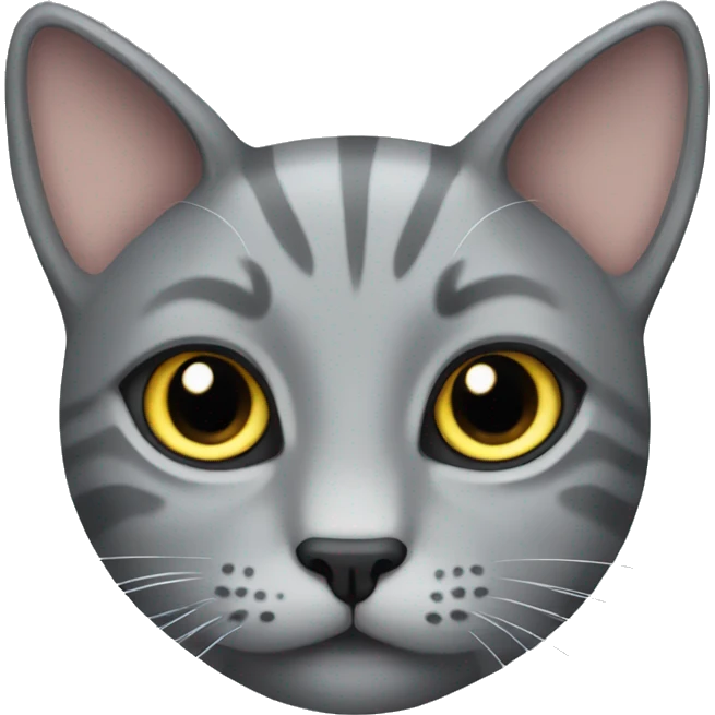 Grey cat emoji
